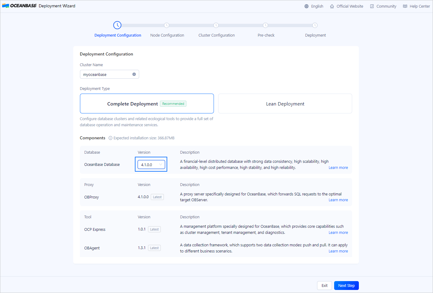 Deployment Configuration