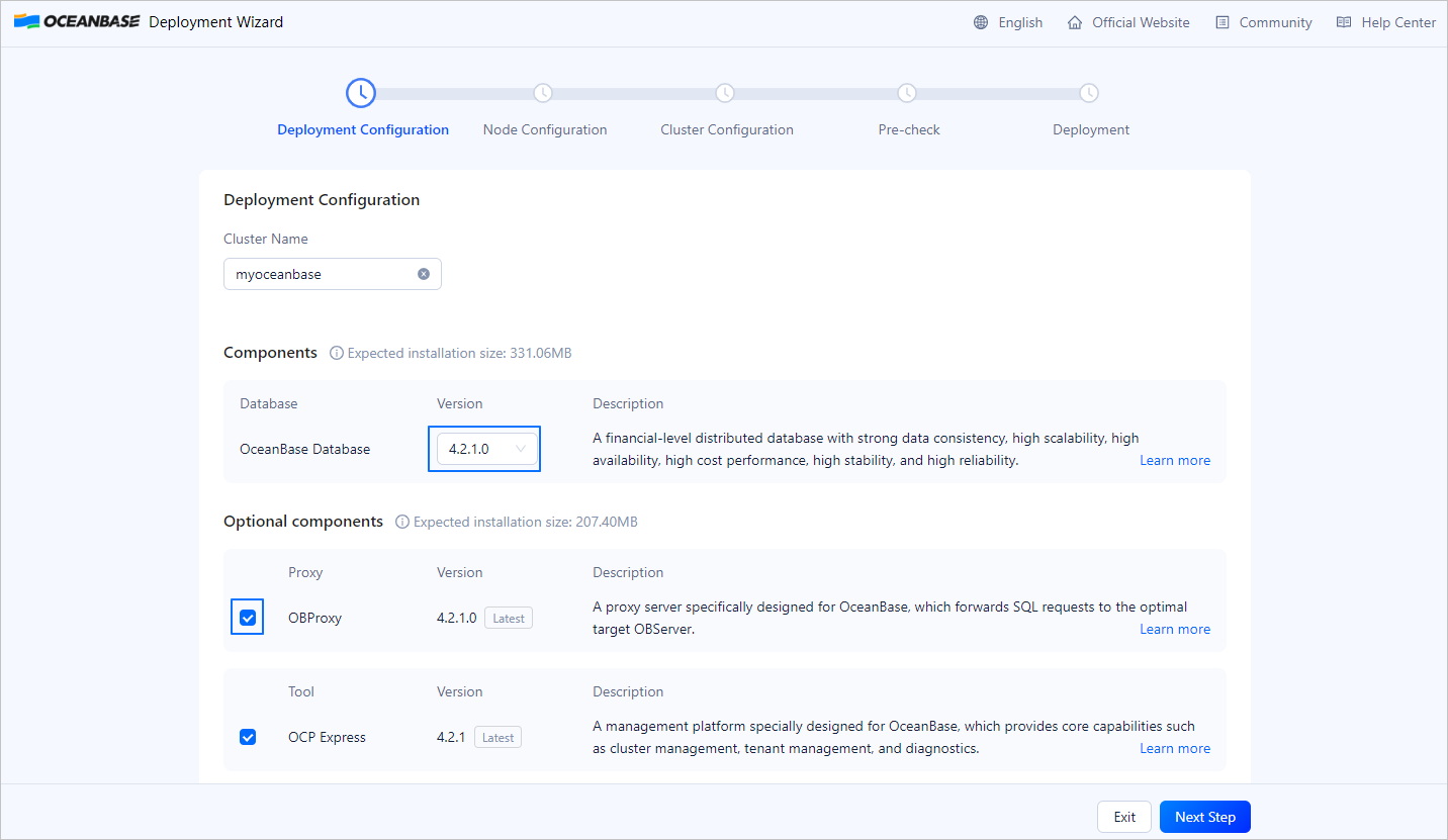 Deployment Configuration