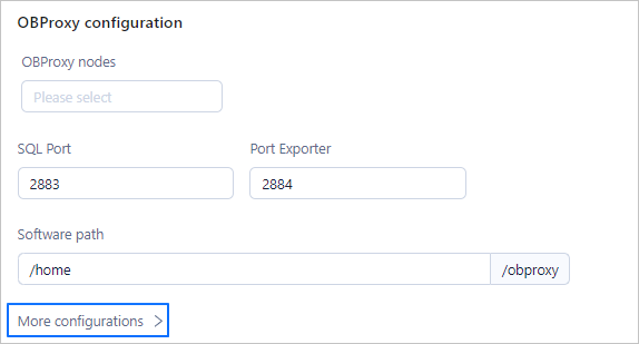 OBProxy Configuration