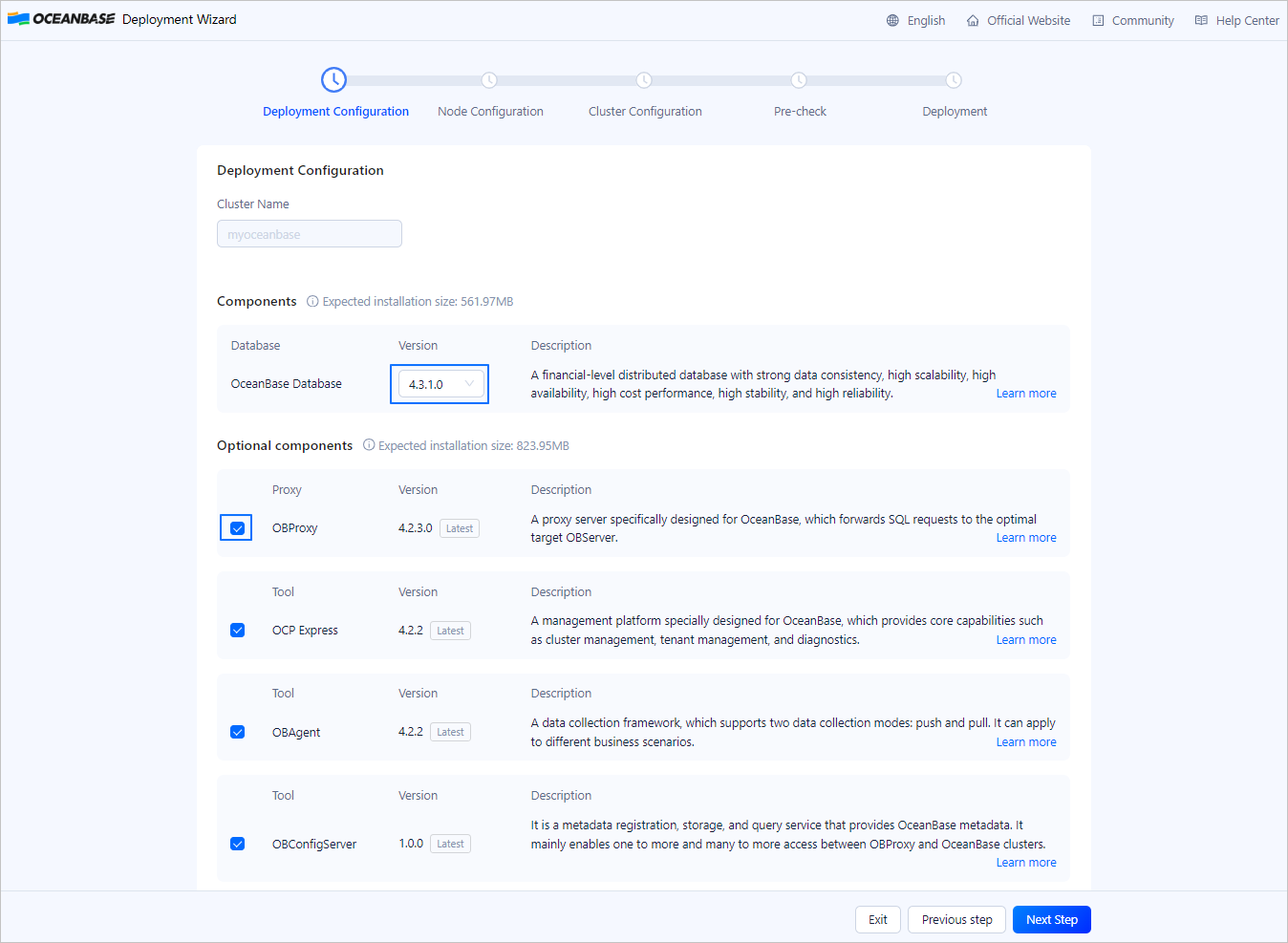 Deployment Configuration