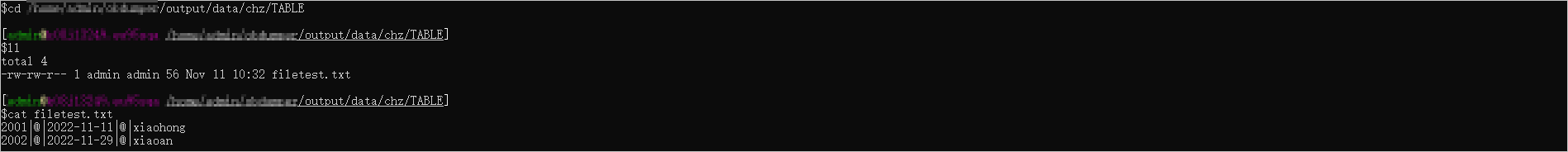 cat export customize file name