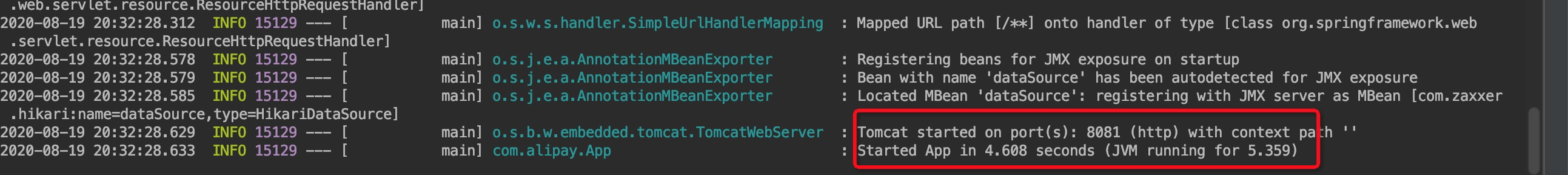 Spring Boot connection example