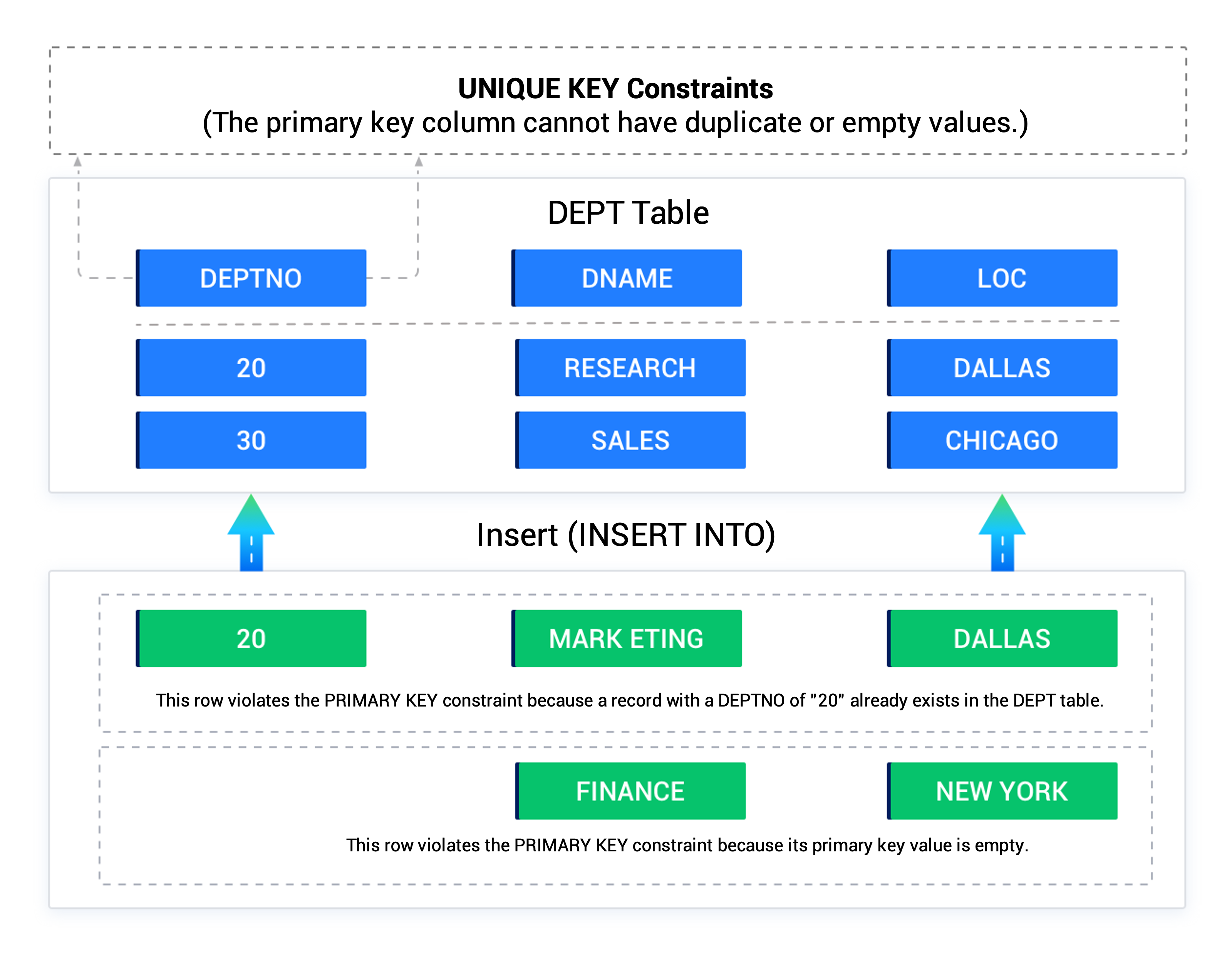 RIMARY KEY constraint