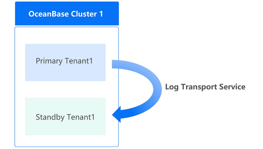 Primary and standby tenants belong to one cluster