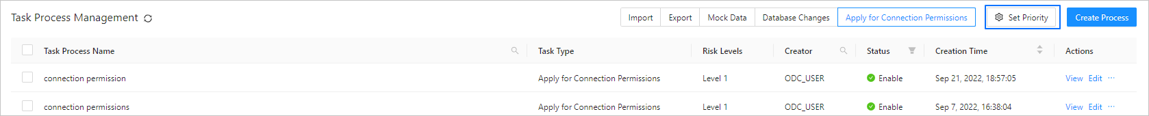 Set Task Process Priority 1