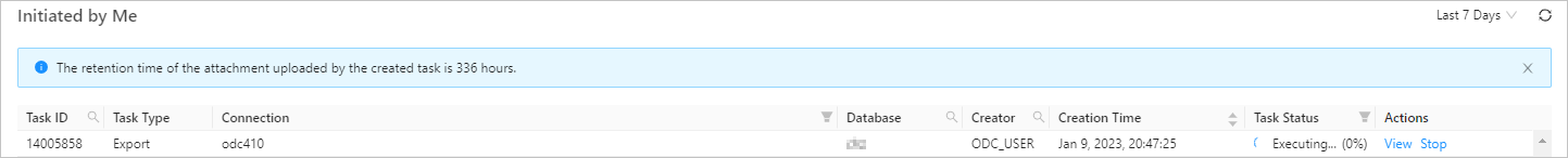 Single Table Export - 3