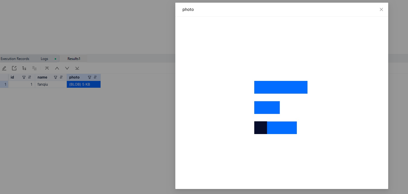 View images in result set
